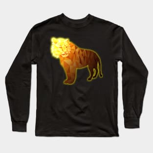 Tiger with shiny face Long Sleeve T-Shirt